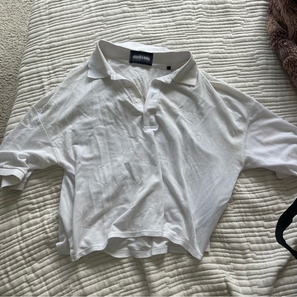 The Kooples White Lace Polo - Picture 2 of 6